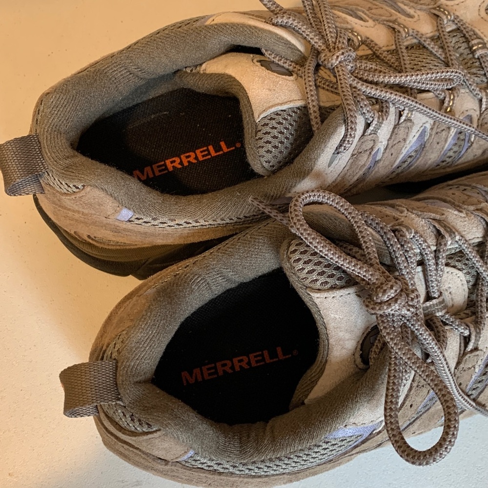 Merrell Moab 2 Ventilator Women’s Size 11 Gray and Blue Athletic Hiking Shoes - Picture 6 of 11